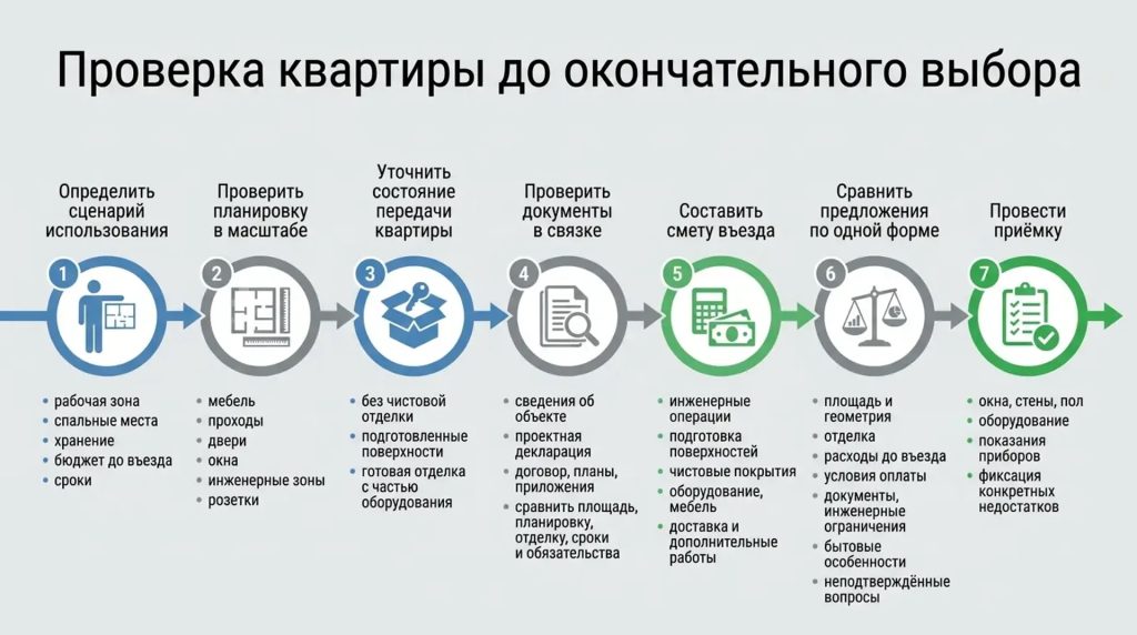Проверка квартиры до окончательного выбора